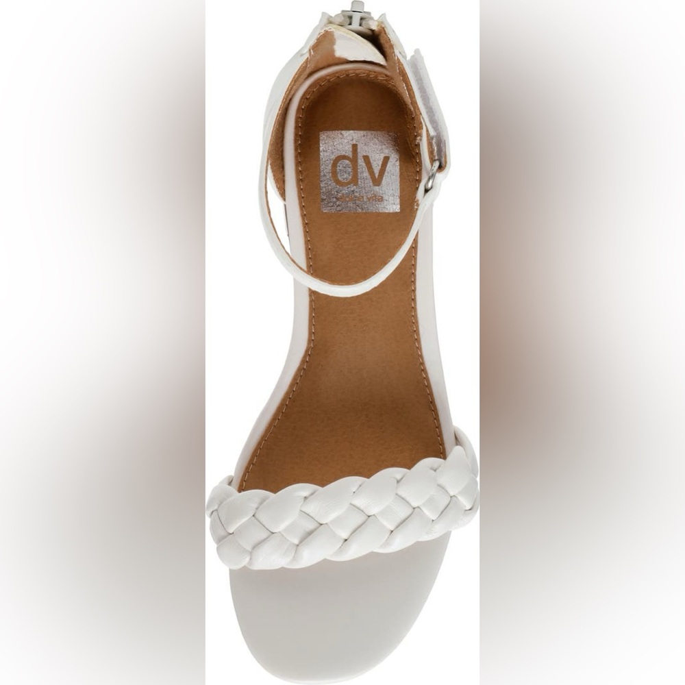 Girls DV by Dolce Vita White Braided Strap Sandals. Size 12